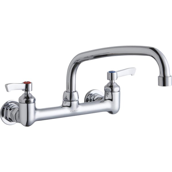 Elkay Elkay Wall Mnt 8In, At 10In Spt, Lvr Hndl, 2In, 1/2In Hw Chrome LK940AT10L2H - main